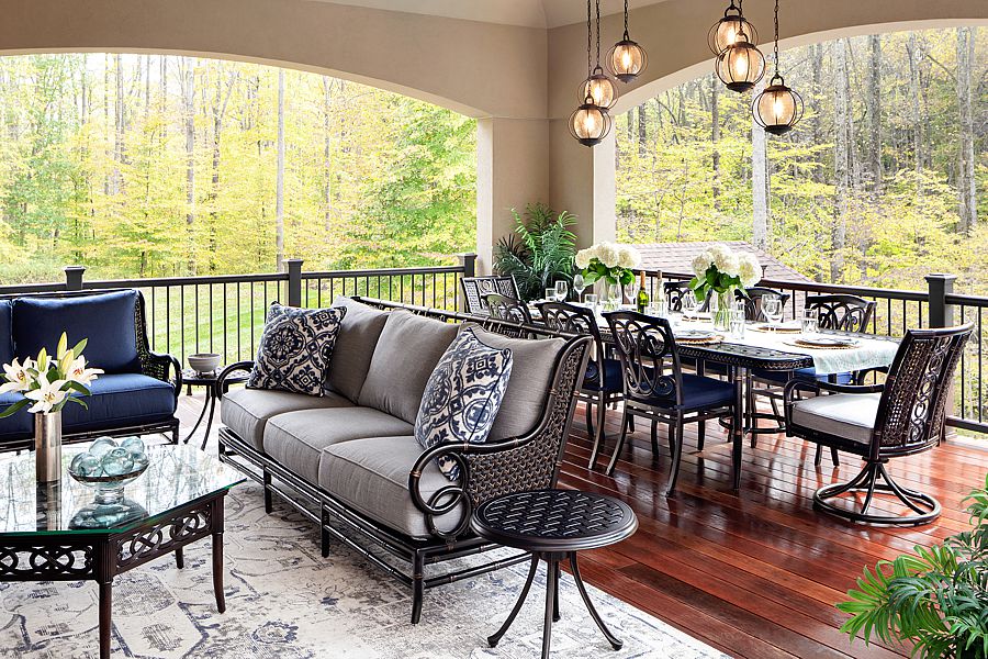 With the yard in order, it’s time to reassess your porch, balcony or patio setup ready for your outdoor living paradise.