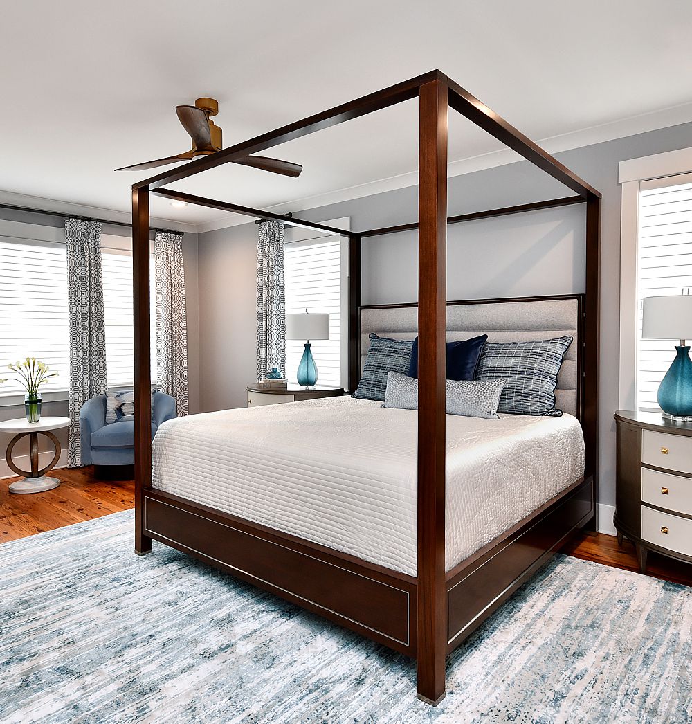 A 4-poster bed is always good design in a luxury bedroom if you have the space.