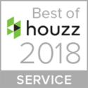 Best of Houzz 2018 for service again for interior designer Maria Loveless.
