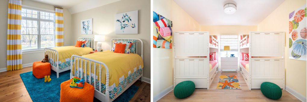 Two adorable kids rooms for visiting grandkids.
