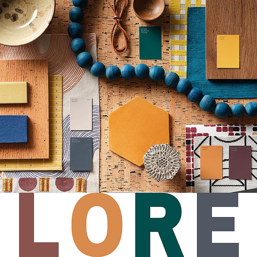 The Lore palette from Sherwin-Williams is inspired by the call to create that which is woven into the fiber of our being.